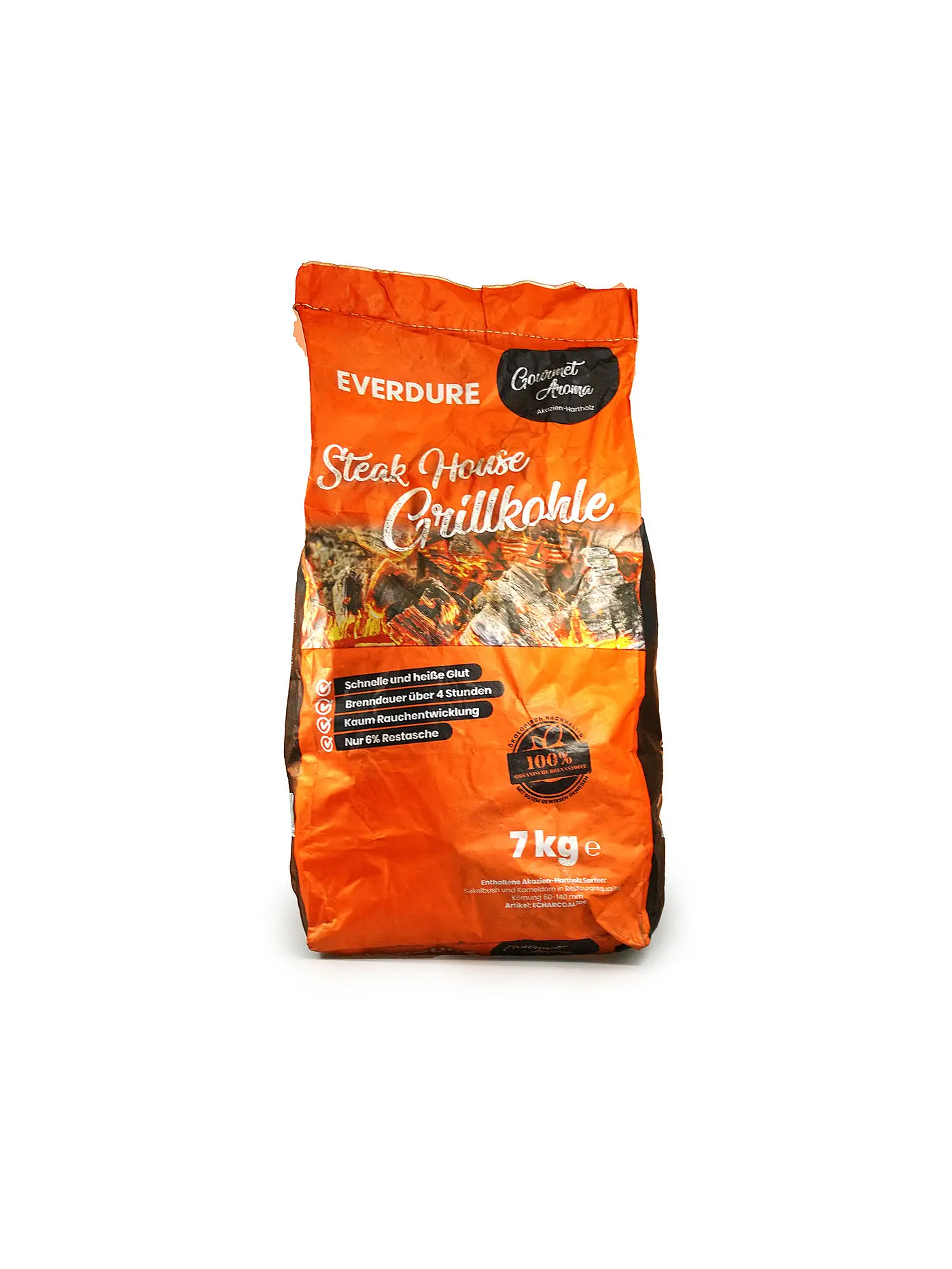 EVERDURE BY HESTON BLUMENTHAL | Steak House Grillkohle Akazien Hartholz 7kg | 